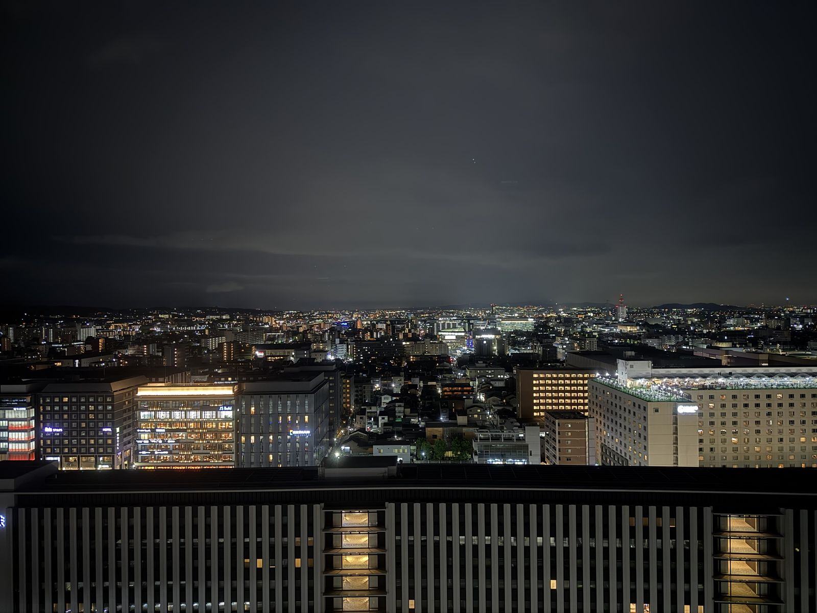 从空中径看出去的京都夜景