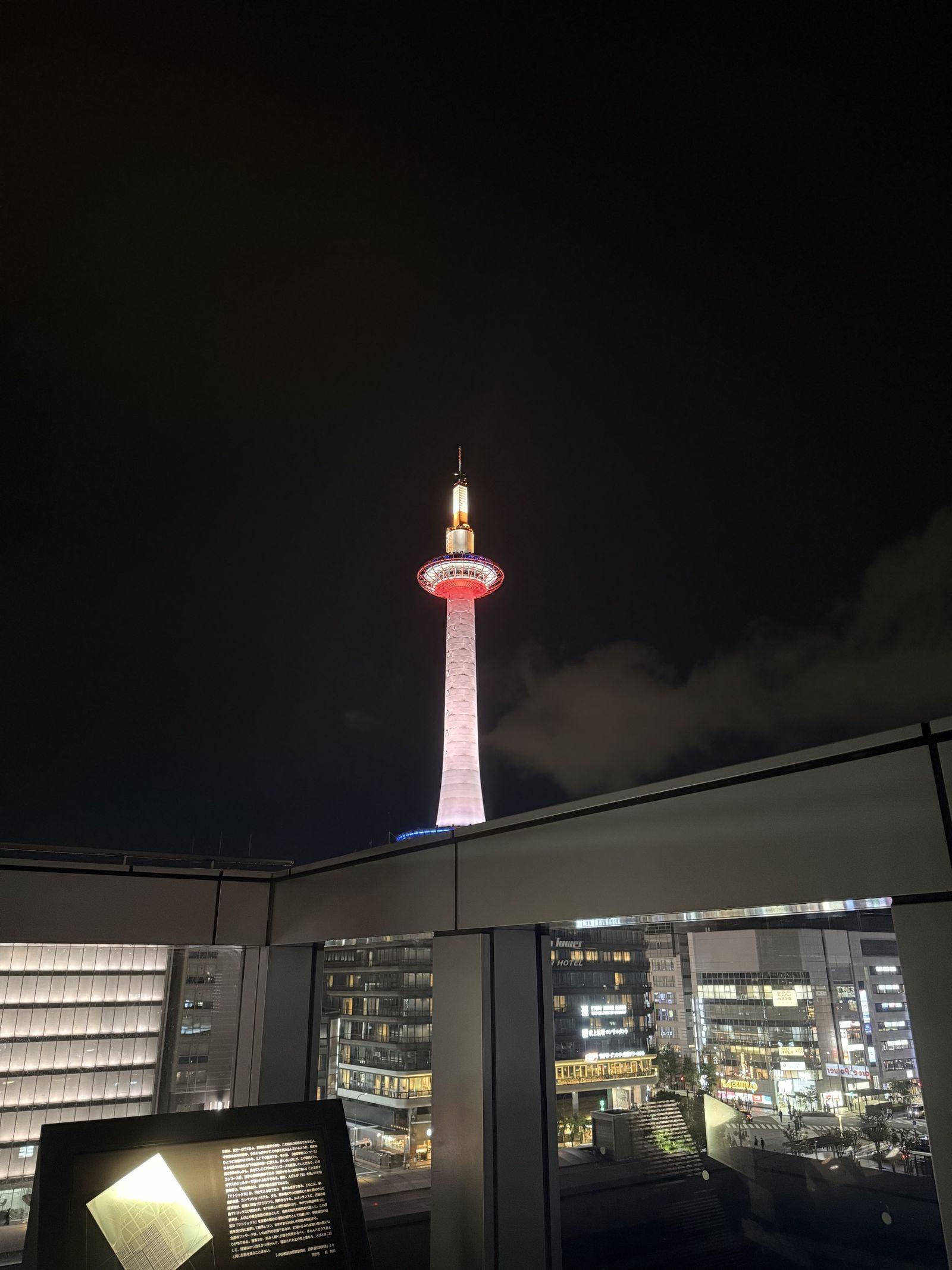 窗框里的京都塔